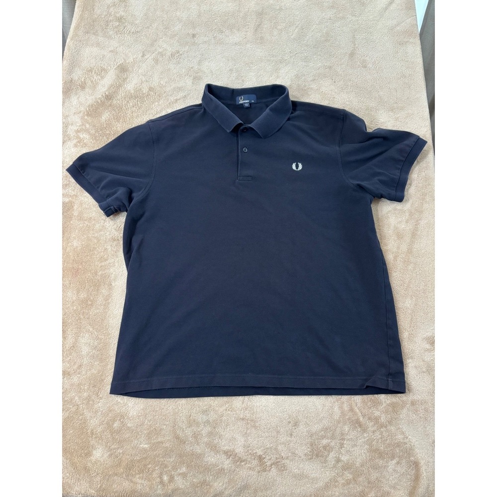 Fred‎ Perry Vintage Blue Pique Cotton Polo Shirt Mens XXL M3000